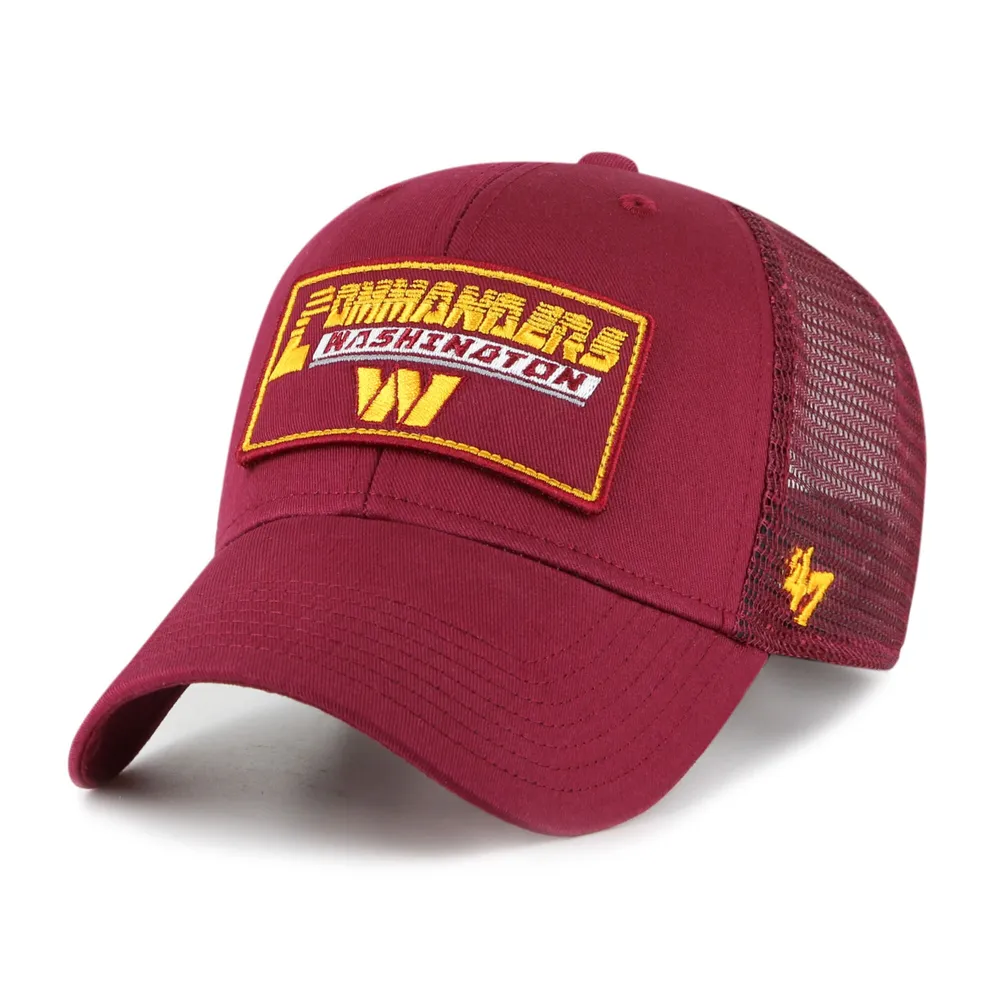 Casquette réglable pour jeunes '47 Washington Commanders Levee MVP Trucker bordeaux