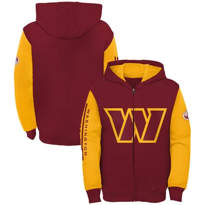 Men's New Era Burgundy Washington Commanders Combine Authentic Stated Logo  Pullover Hoodie