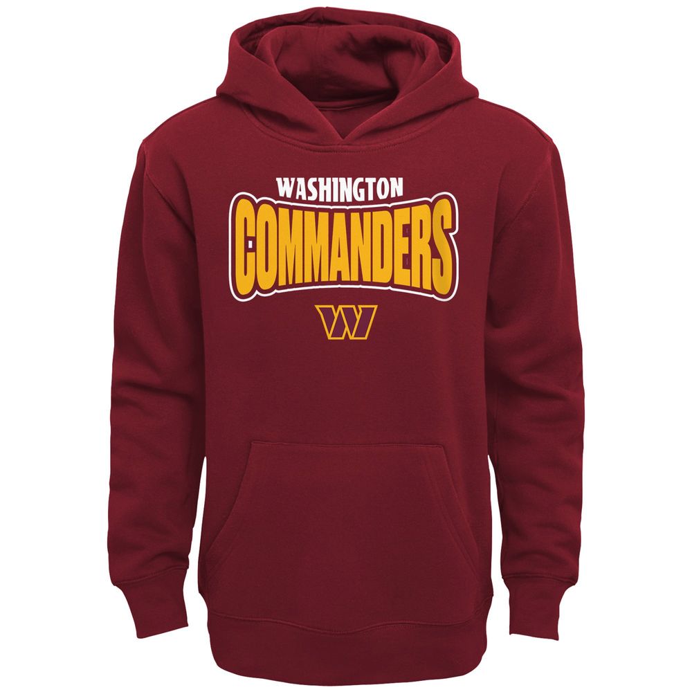 Youth Burgundy Washington Commanders Draft Pick Pullover Hoodie