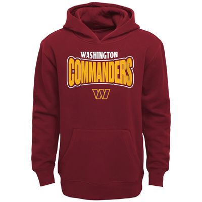 Youth Burgundy Washington Commanders Draft Pick Pullover Hoodie