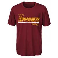 T-shirt engagé pour jeunes commandants de Washington, bordeaux