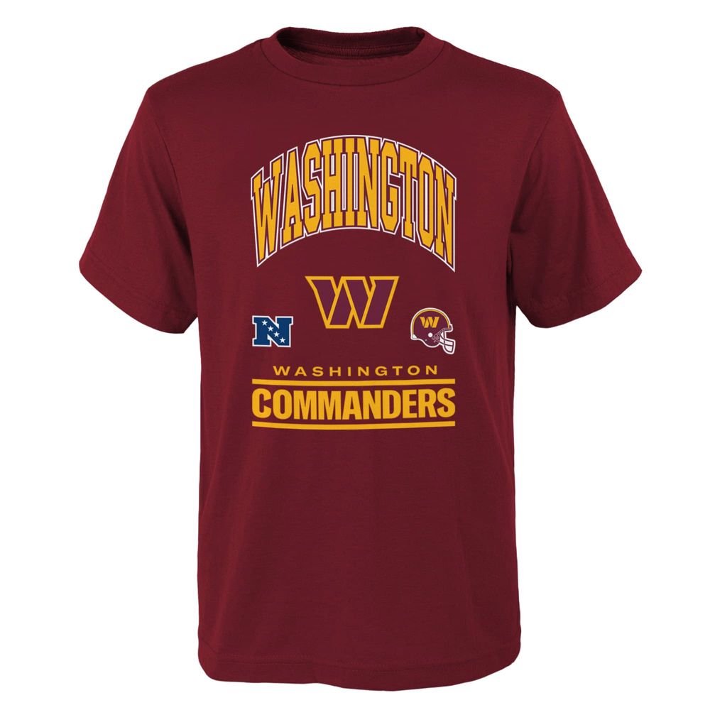 Youth Burgundy Washington Commanders Official Business T-Shirt