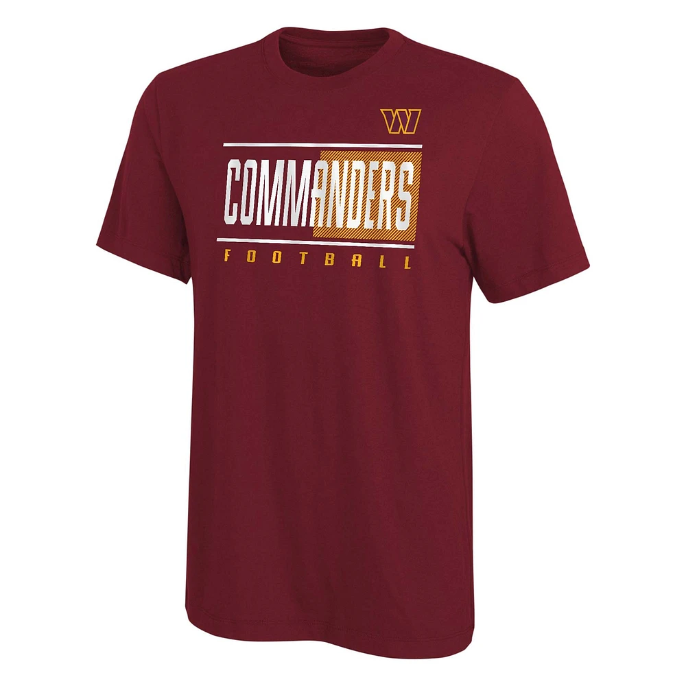 T-shirt bordeaux pour jeunes Washington Commanders