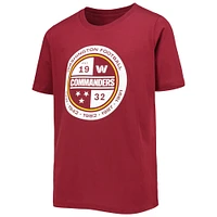 Youth Burgundy Washington Commanders Secondary Logo T-Shirt