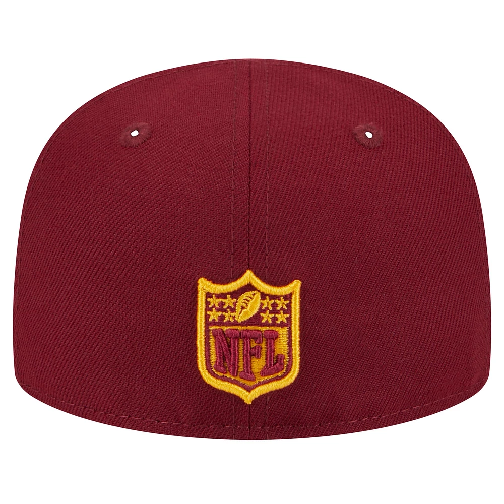 Youth New Era Burgundy Washington Commanders  Main 59FIFTY Fitted Hat