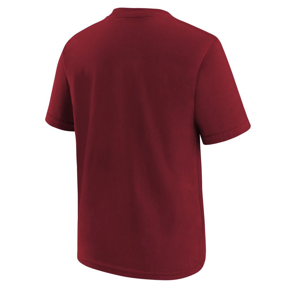 Youth Nike Burgundy Washington Commanders 90th Anniversary Logo T-Shirt