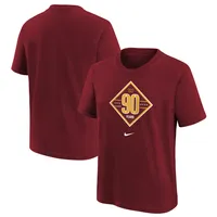 T-shirt à logo 90e anniversaire Nike Washington Commanders pour jeune, bourgogne