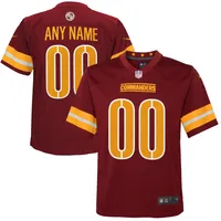 Washington Commanders Nike Burgundy Custom NFL Game Jersey