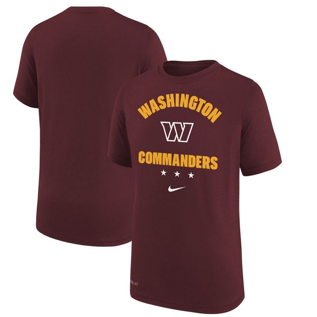 T-shirt Nike bordeaux Washington Commanders Team Athletic Performance pour jeune