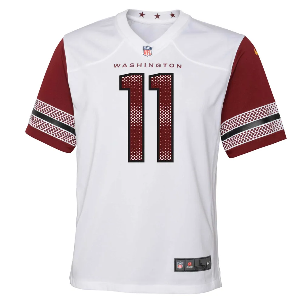 Maillot de match Nike Carson Wentz blanc Washington Commanders pour jeune