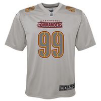 Youth Nike Chase Young Gray Washington Commanders Atmosphere Fashion Game Jersey