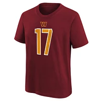 T-shirt Nike Terry McLaurin bordeaux pour jeune avec nom et numéro de joueur des Washington Commanders