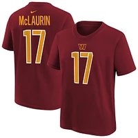 T-shirt Nike Terry McLaurin bordeaux pour jeune avec nom et numéro de joueur des Washington Commanders