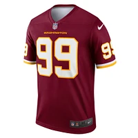 Haut Nike Chase Young Burgundy Washington Football Team Legend Player Performance pour homme