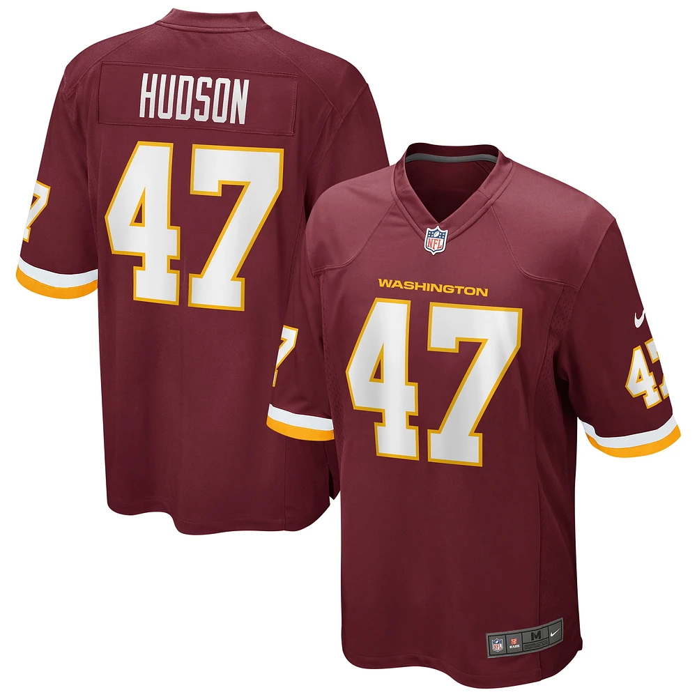 maillot Nike Khaleke Hudson pour homme, bordeaux, joueur de jeu l'équipe football Washington,