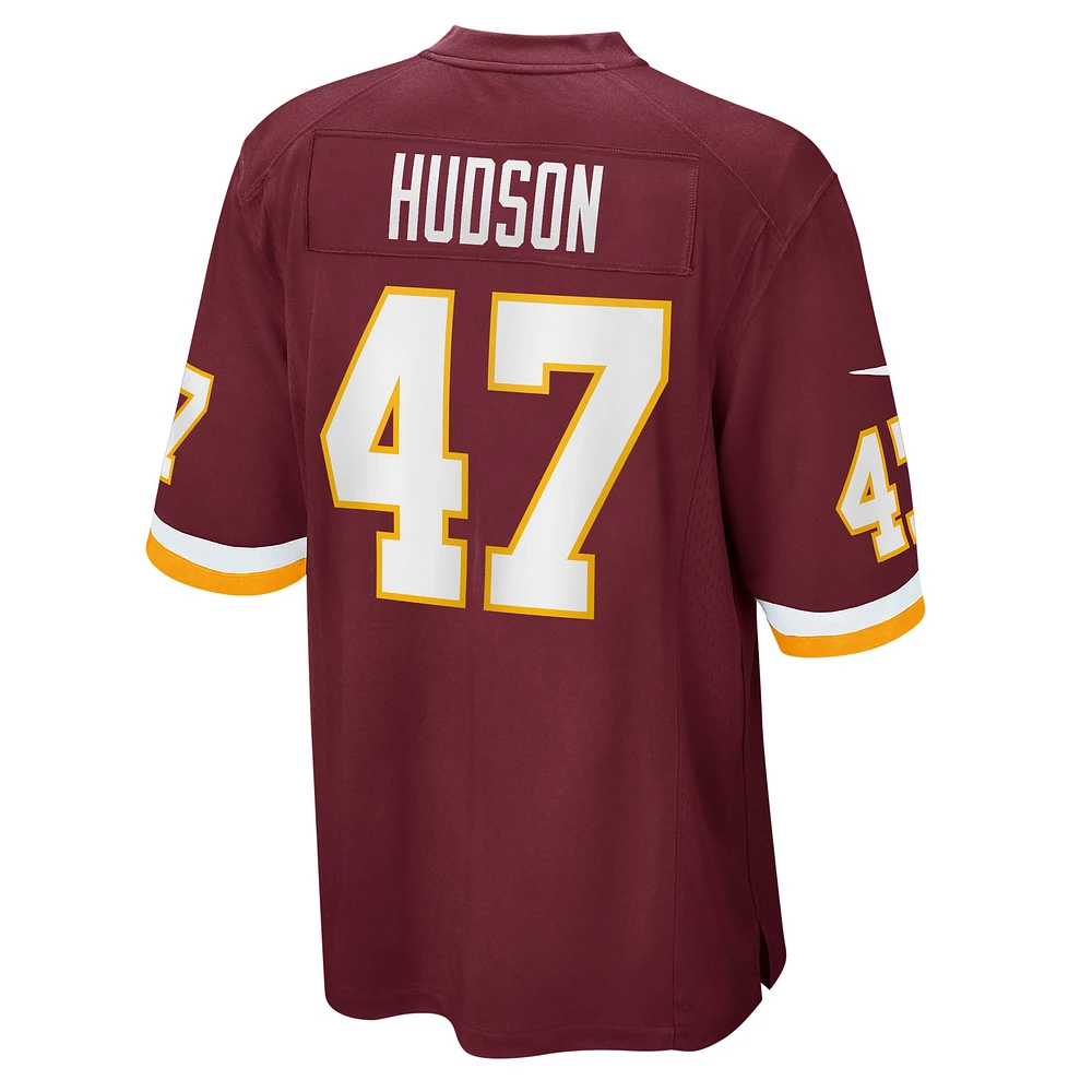 Men's Nike Khaleke Hudson Burgundy Washington Football Team Game Player Jersey