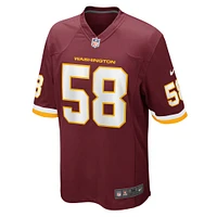 Maillot de match l'équipe football Washington Nike Shaka Toney bordeaux pour homme