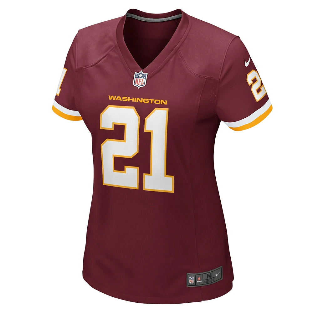 Maillot de match joueur retraité l'équipe football Nike Sean Taylor bordeaux Washington pour hommes