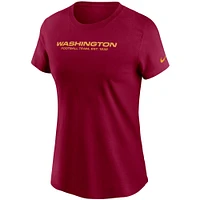 Women's Nike Burgundy Washington Football Team Logo Essential T-Shirt