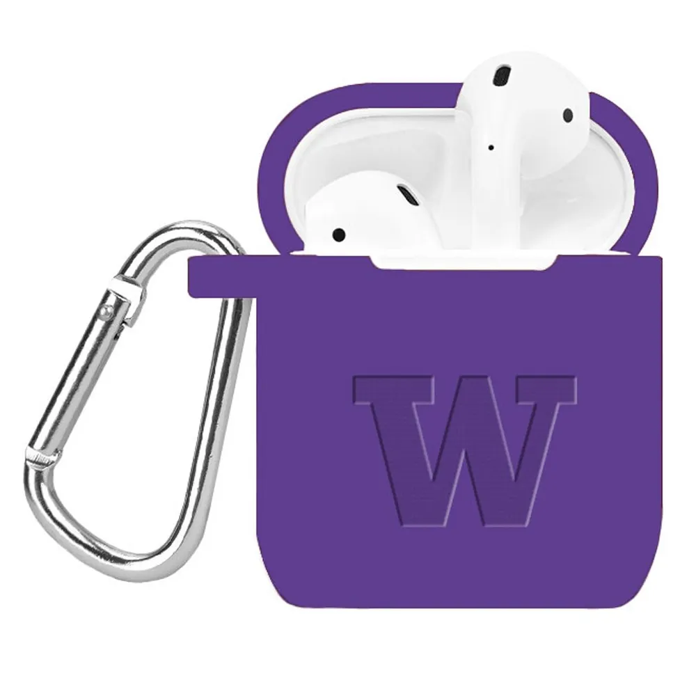 Lids Washington Huskies Affinity Bands Debossed Silicone AirPods Case Cover  - Purple
