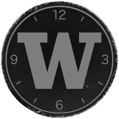 Washington Huskies 12'' Slate Clock - Gray