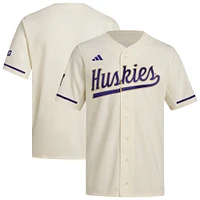 Maillot de baseball réplique des Washington Huskies couleur crème adidas pour homme