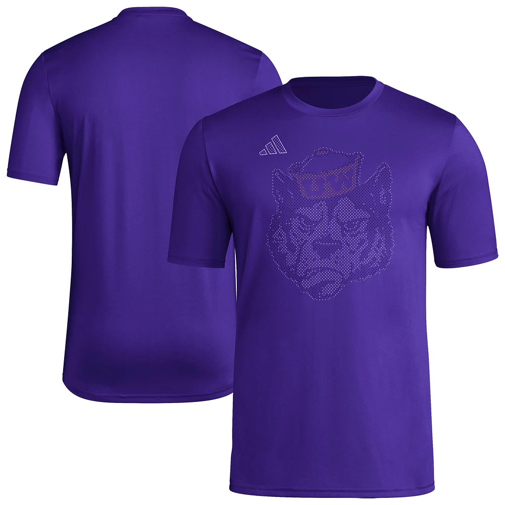 Men's adidas  Purple Washington Huskies Locker Local Impression AEROREADY T-Shirt