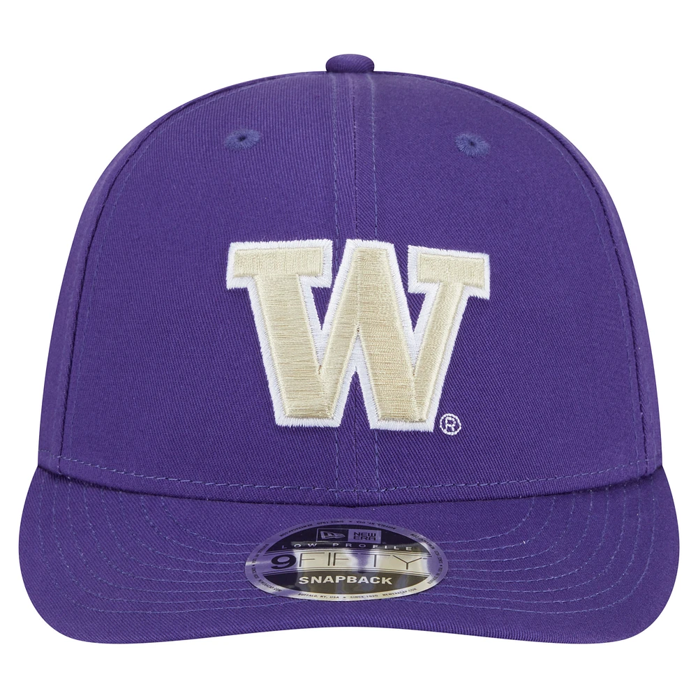 Casquette snapback basse 9FIFTY violette des Washington Huskies de New Era pour homme