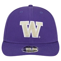 Casquette snapback basse 9FIFTY violette des Washington Huskies de New Era pour homme