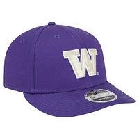 Casquette snapback basse 9FIFTY violette des Washington Huskies de New Era pour homme