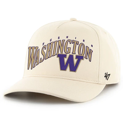 Casquette ajustable à attelage classique '47 Washington Huskies pour hommes, crème