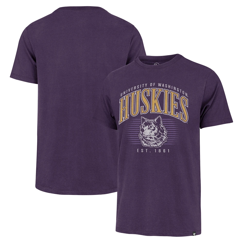 T-shirt Franklin à double en-tête violet des Huskies de Washington '47 pour hommes