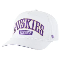 Men's '47  White Washington Huskies Local Arch Hitch Snapback Hat