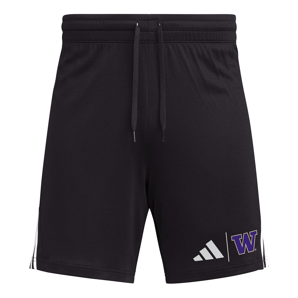 Men's adidas Black Washington Huskies AEROREADY 7" Shorts