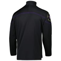 Men's adidas Black Washington Huskies AEROREADY Knit Quarter-Snap Jacket