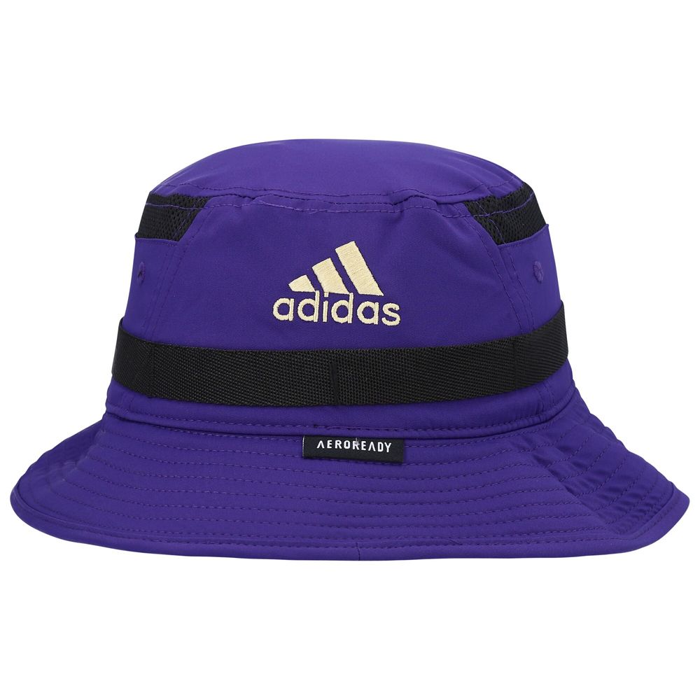 Men's adidas Purple Washington Huskies 2021 Sideline AEROREADY Bucket Hat