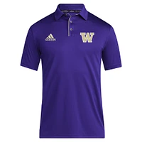 Polo adidas violet Washington Huskies 2024 Coaches AEROREADY pour homme