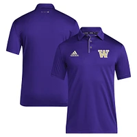 Polo adidas violet Washington Huskies 2024 Coaches AEROREADY pour homme