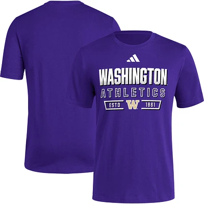 Men's adidas  Purple Washington Huskies Head of Class Fresh T-Shirt