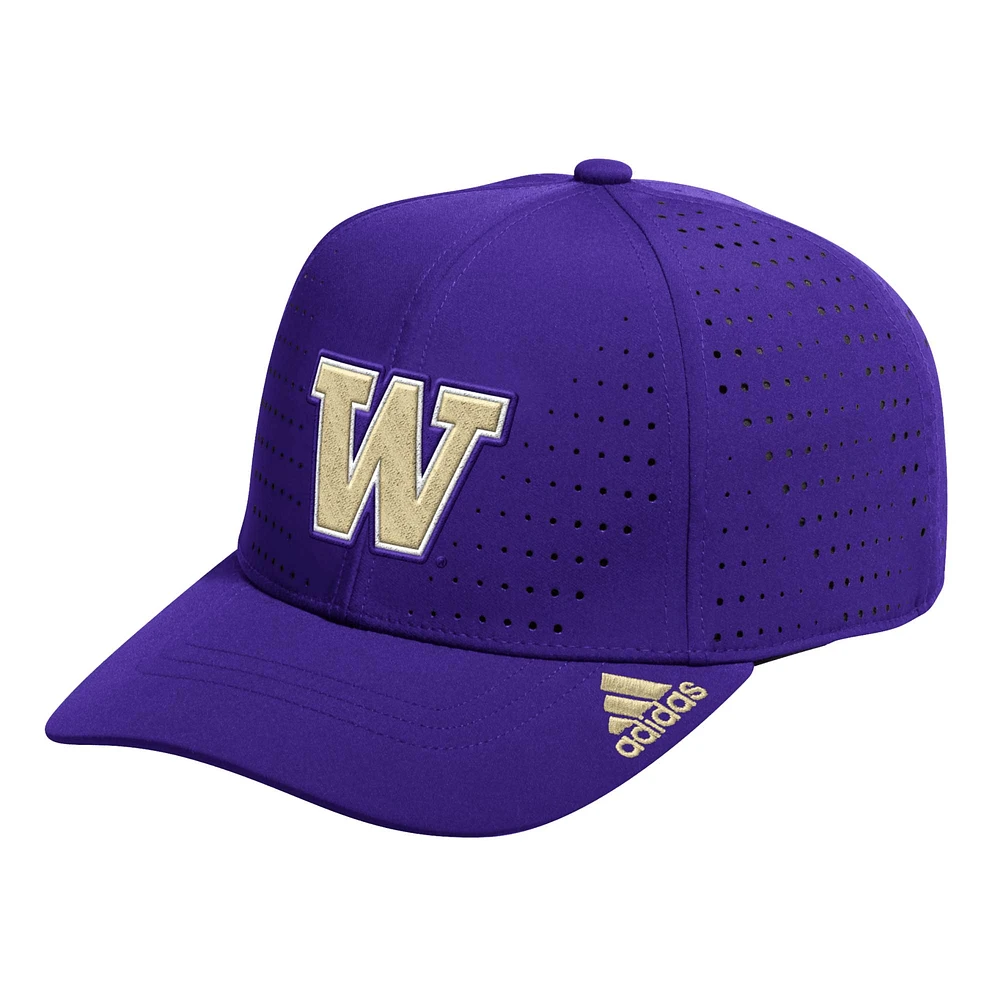 Men's adidas Purple Washington Huskies Locker Room Perforated Adjustable Hat