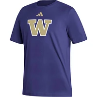 T-shirt adidas Washington Huskies Logo Fresh violet pour homme