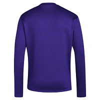 Sweat-shirt violet adidas pour hommes des Washington Huskies Reverse Retro Baseball Script