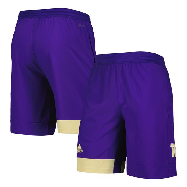 Short d'entraînement violet adidas Washington Huskies pour hommes