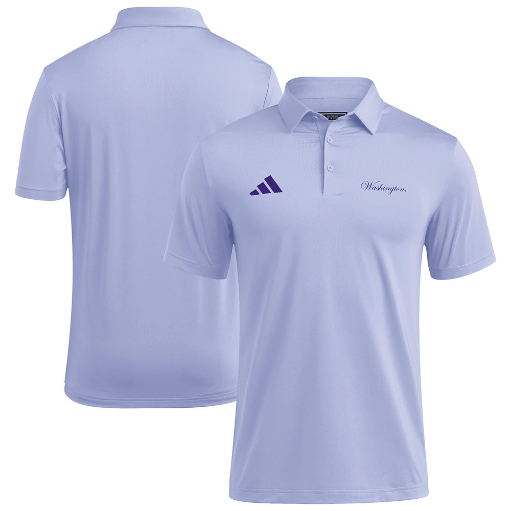 Polo adidas violet Washington Huskies Ultimate 365 pour homme