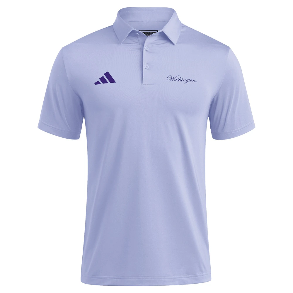 Polo adidas violet Washington Huskies Ultimate 365 pour homme