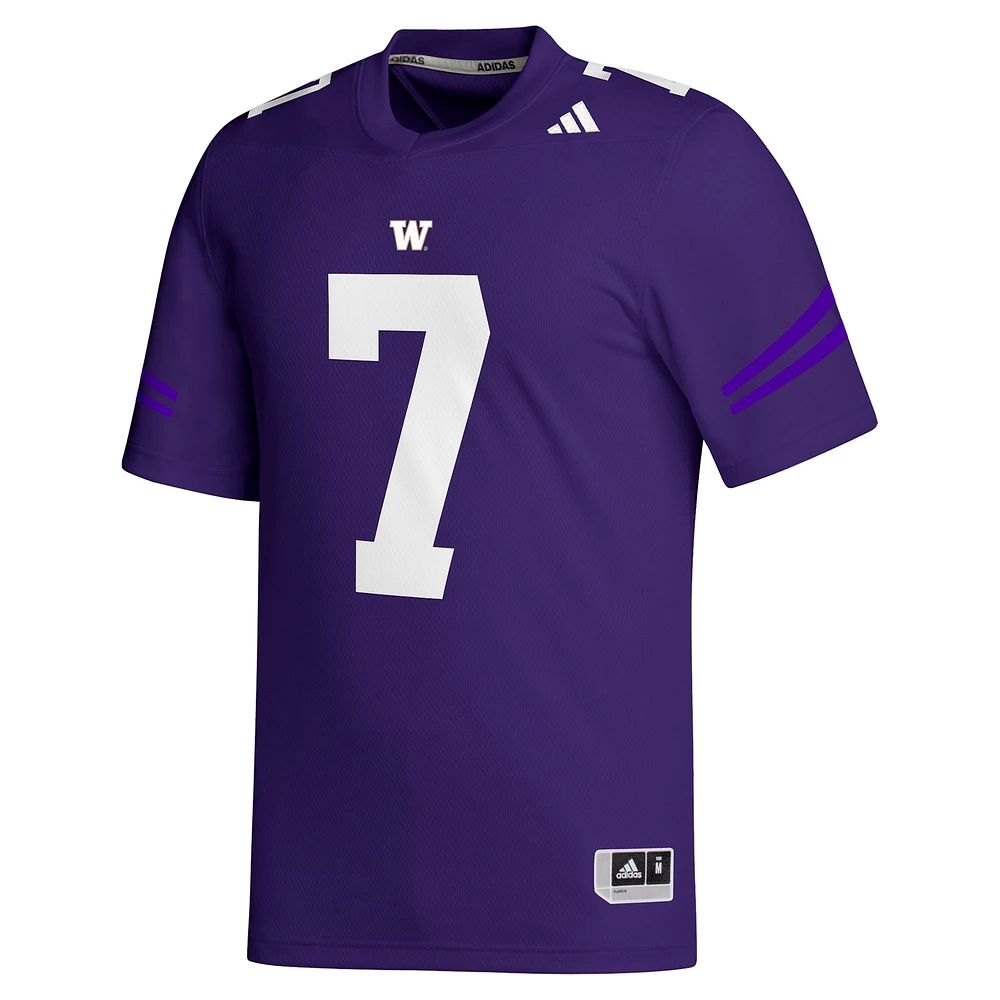 Men's adidas Will Rogers Purple Washington Huskies NIL Football Player Jersey