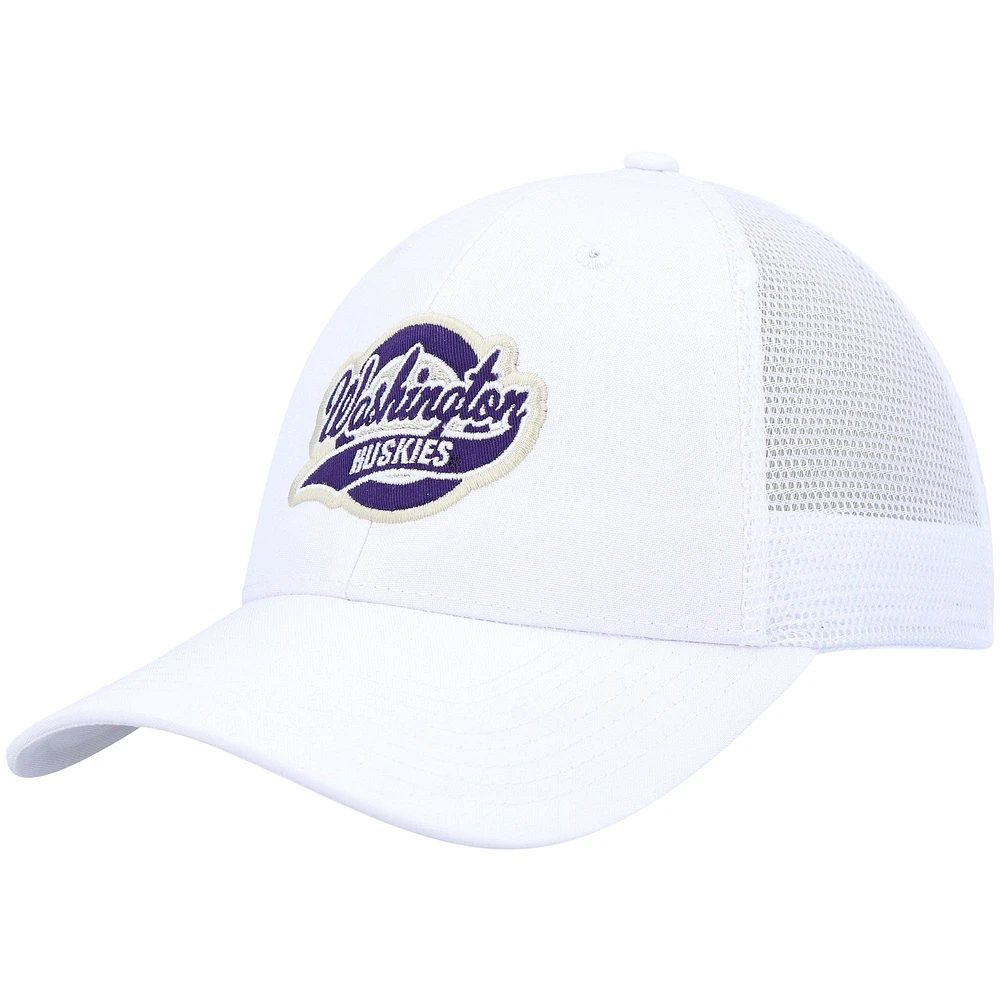 Casquette ajustable blanche Washington Huskies Brant Trucker pour hommes