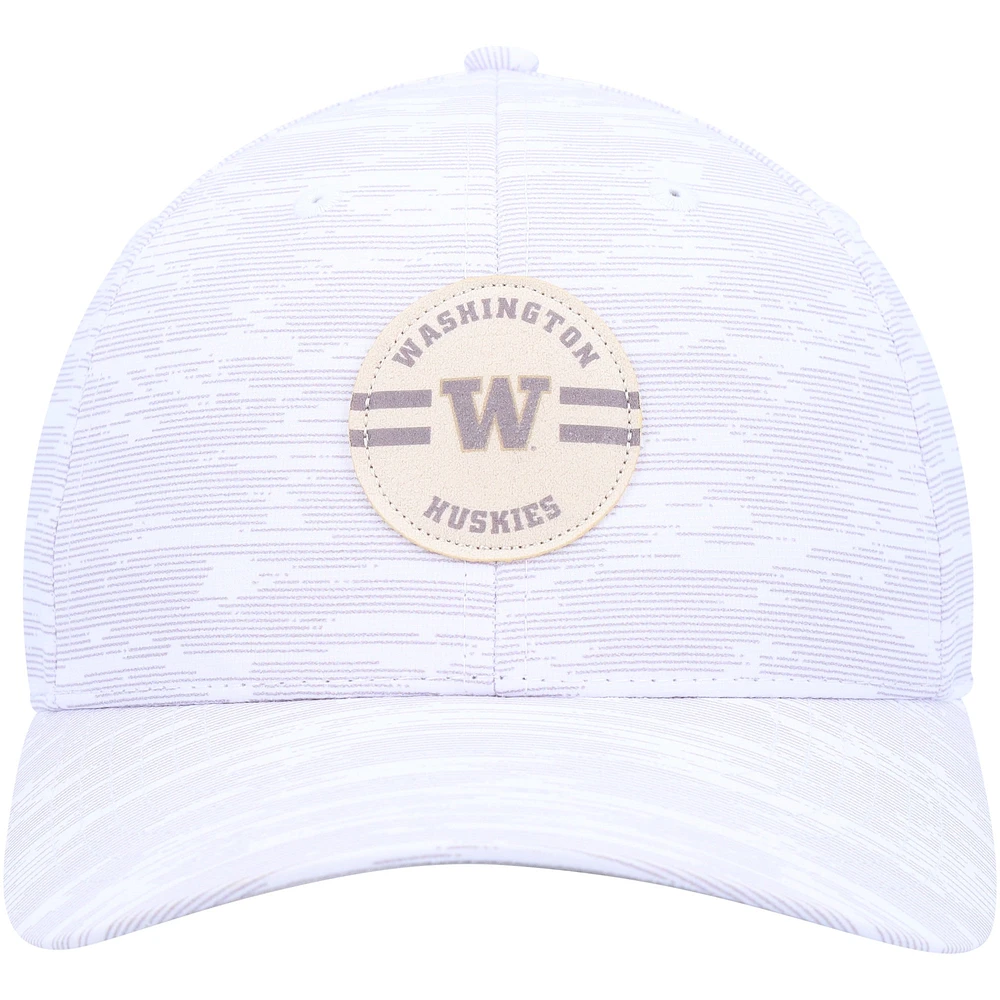 Casquette réglable Ahead White Washington Huskies Streaker pour hommes