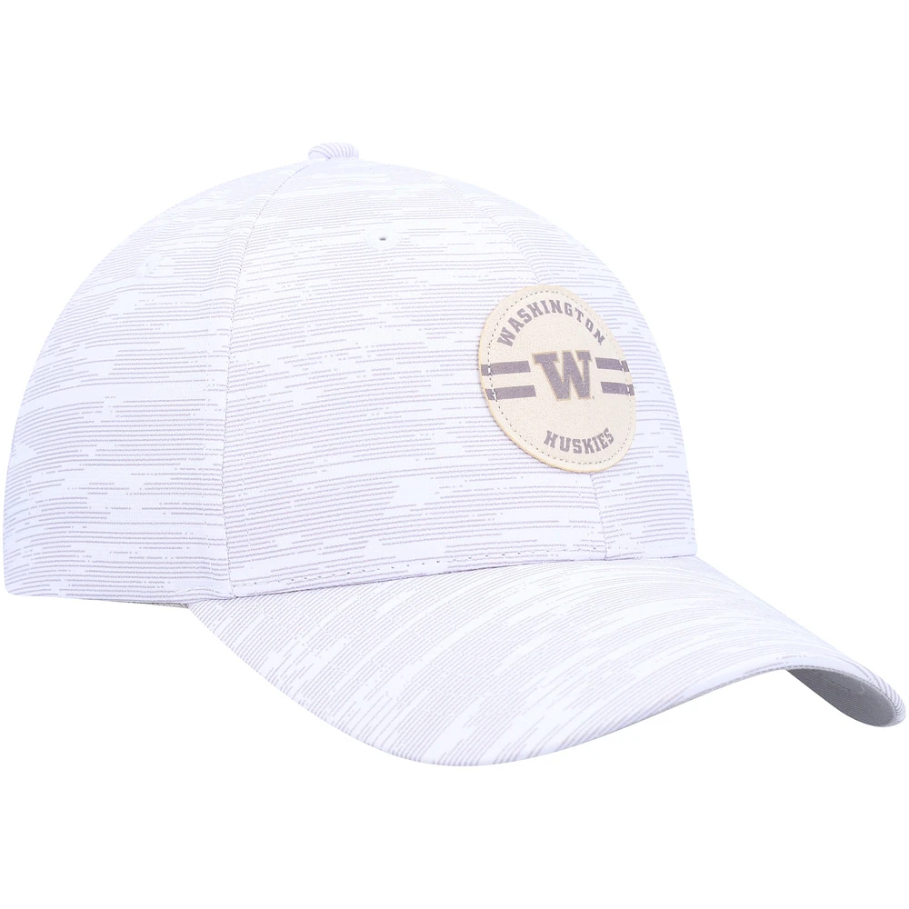 Casquette réglable Ahead White Washington Huskies Streaker pour hommes