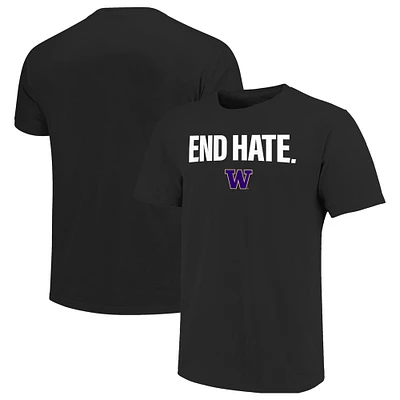 Men's Black Washington Huskies End Hate T-Shirt